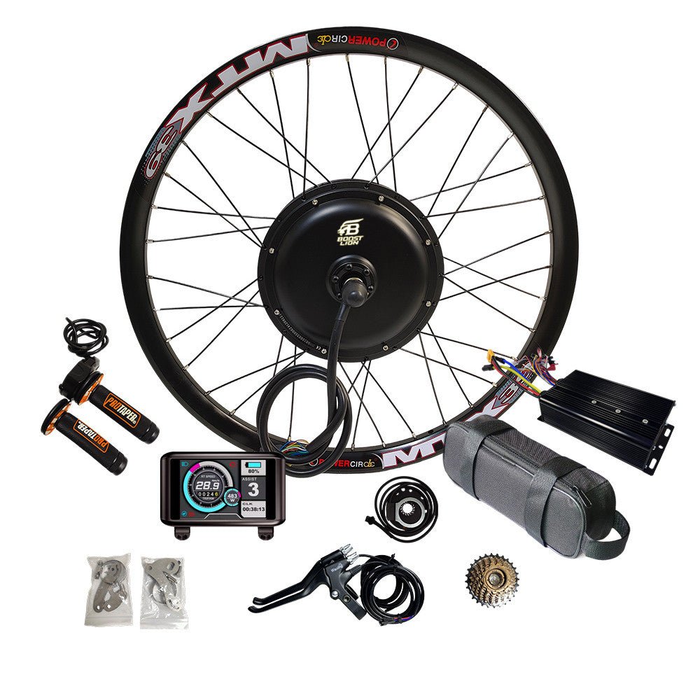 2000W High Power bicycle to E-bike Conversion Kit (With Battery) - Boost Lion