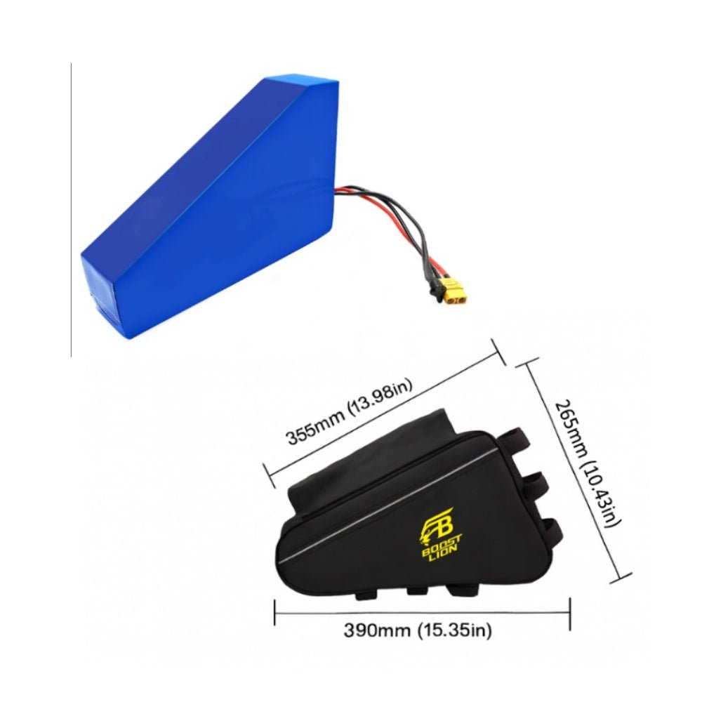 2000W High Power E-Bike Conversion Kit Soft Bag Triangle Battery