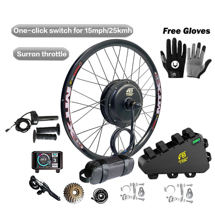 2000W High Power E - Bike Conversion Kit (With Battery) - BoostLion