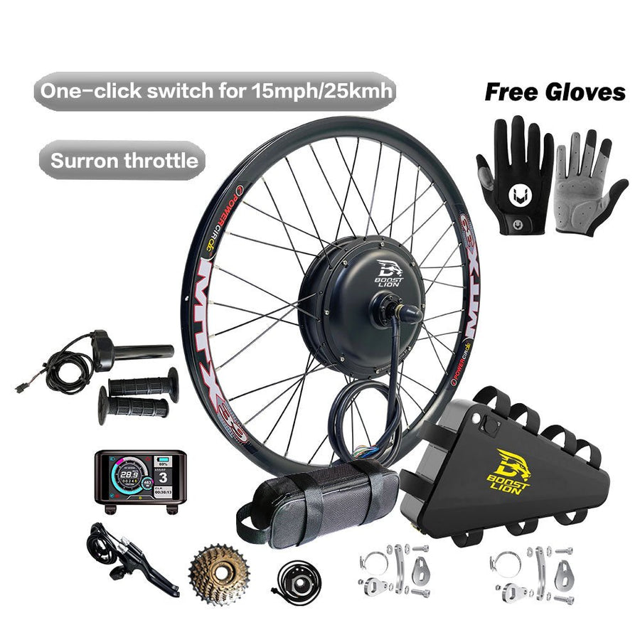 2000w Conversion Kit Build 2000W E-Bike Conversion Kit With Surron Throttle - Boost Lion – BoostLion