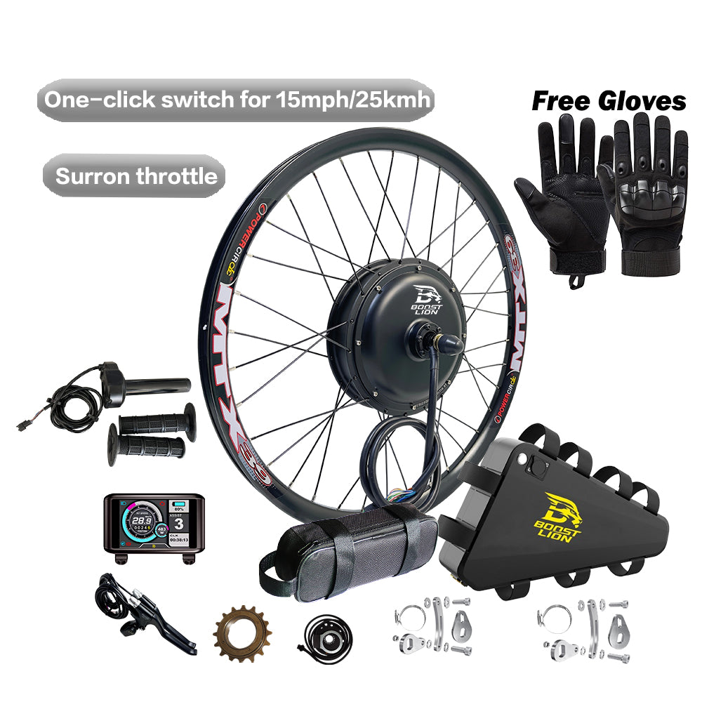 3000W Triangle hard case battery E-bike Conversion Kit