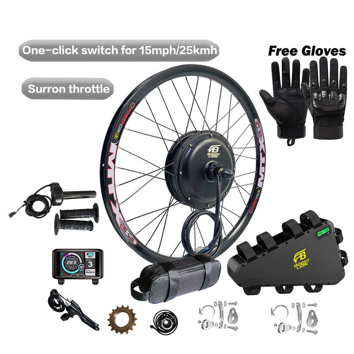 3000W High Power E - Bike Conversion Kit (With Battery) - BoostLion